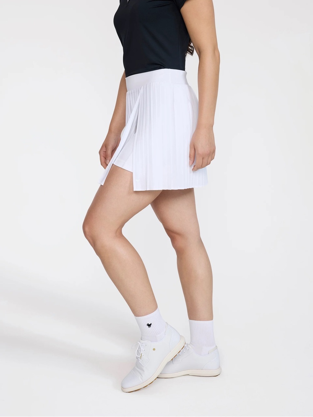 Bad Birdie Double Down Skort Womens Medium White Pleated Golf Tennis Skirt